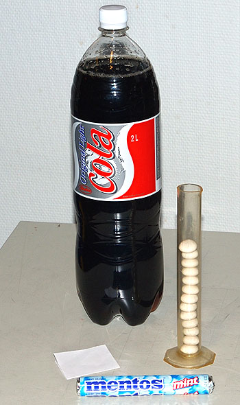 Cola og mentos