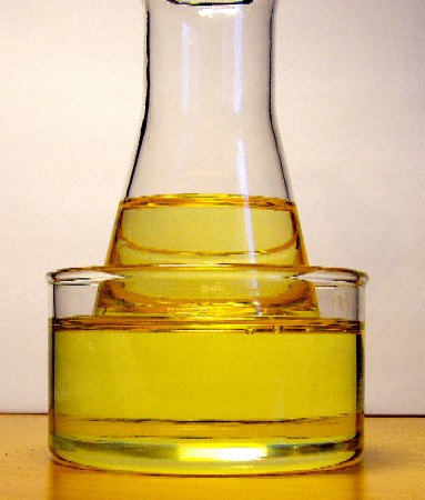 Billede af Pyrexglas og olie
